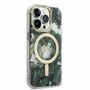 GUESS Schutzh�lle f�r Apple iPhone 14 Pro Hard Case Jungle MagSafe Cover Etui Gr�n