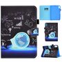 Fr Apple iPad 10.9 2022 10. Generation Motiv Muster Tablet Tasche Kunst-Leder Hlle Etuis Cover Schutz Case Zubehr