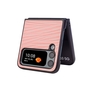 F�r Samsung Galaxy Z Flip4 5G Design Wellen Cover Handy Tasche H�lle Etuis Muster Pink
