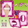 F�r Apple iPad Pro 11.0 2022 / 2021 / 2020 Hybrid Pink / Rosa 360 Grad mit Schlaufe Tablet Tasche Schutz 
