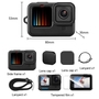 Produktset H�lle TPU + Hart Glas Schwarz f�r GoPro HERO9 / HERO10 Schutz Zubeh�r