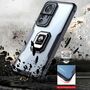 F�r Xiaomi 12 / 12X  TPU / PC Design Armor Magnet Ring Cover Handy Tasche H�lle Schutz Etuis Schwarz Neu