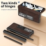 F�r Samsung Galaxy Z Fold4 5G All-inclusive 360 Grad Napa Magnetische Handy Tasche Etuis Coffee Neu