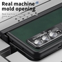 F�r Samsung Galaxy Z Fold4 5G All-inclusive 360 Grad Napa Magnetische Handy Tasche Etuis Dunkel Gr�n Neu