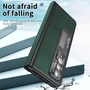 F�r Samsung Galaxy Z Fold4 5G All-inclusive 360 Grad Napa Magnetische Handy Tasche Etuis Dunkel Gr�n Neu