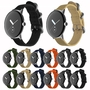 F�r Google Pixel Watch 3 41mm / 2 / 1 Nylon Armband D-Blau / Schwarz