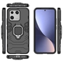F�r Xiaomi 13 Design Armor Magnet Ring Cover Handy Tasche Etuis Case Schwarz Neu