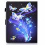 F�r Samsung Galaxy Tab S6 Lite und 2022 Aufstellbare Universell Motiv 1 Tablet Tasche Kunst Leder H�lle Etuis