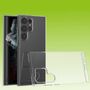 F�r Samsung Galaxy S23 Ultra Silikoncase TPU Schutz Transparent Handy Tasche H�lle Cover Etui Zubeh�r Neu 
