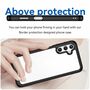 F�r Samsung Galaxy A14 5G / 4G Design Color Acryl + TPU Cover Handy Tasche Etuis Case Schwarz Neu