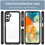 F�r Samsung Galaxy A14 5G / 4G Design Color Acryl + TPU Cover Handy Tasche Etuis Case Schwarz Neu