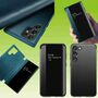 Fr Samsung Galaxy S23 5G View Mirror Smartcover Schwarz Schutzhlle Cover Etuis Tasche Hlle Neu Case Wake UP Funktion