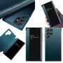 F�r Samsung Galaxy S23 Ultra 5G View Mirror Smartcover Gr�n Schutzh�lle Cover Etuis Tasche H�lle Neu Case Wake UP Funktion