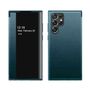 F�r Samsung Galaxy S23 Ultra 5G View Mirror Smartcover Gr�n Schutzh�lle Cover Etuis Tasche H�lle Neu Case Wake UP Funktion