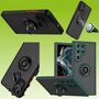 F�r Samsung Galaxy S23 Ultra TPU / PC Design Ring Cover Handy Tasche H�lle Schutz Etuis Dunkel Gr�n Neu 