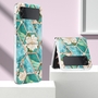 F�r Samsung Galaxy Z Flip4 Design Muster Kunststoff H�lle Schutz Cover Handy Tasche Muster / Motiv (blaue Blume) H�lle Etuis Muster