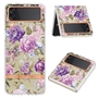 F�r Samsung Galaxy Z Flip4 Design Muster Kunststoff TPU H�llen Schutz Cover Handy Tasche Muster / Motiv H�llen Etuis Muster