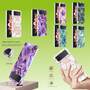 F�r Samsung Galaxy Z Flip4 Electroplating Splicing Marmor TPU H�lle Schutz Cover Handy Tasche Muster / Motiv H�lle Etuis Muster