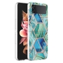 F�r Samsung Galaxy Z Flip4 Electroplating Splicing Marmor TPU H�lle Schutz Cover Handy Tasche Muster / Motiv H�lle Etuis Muster