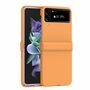 F�r Samsung Galaxy Z Flip4 Dreiteiliges Macaron-Set Handyh�lle Schutz Cover Handy Tasche Orange H�lle Etuis Muster 