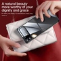 F�r Samsung Galaxy Z Flip4 SULADA Shockproof Plating Transparente Schutzh�lle Cover Handy Tasche Silber Etuis Muster