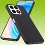 F�r Honor X8a Silikoncase TPU Schutz Schwarz Handy Tasche H�lle Cover Etui Zubeh�r Neu 