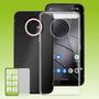 F�r Gigaset GX4 Silikoncase TPU Transparent + 0,26 H9 Glas Handy Tasche H�lle Schutz Cover 
