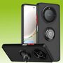 F�r Honor Magic 5 Lite / X9a TPU / PC Design Ring Magnet Cover Handy Tasche 