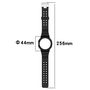 F�r Google Pixel Watch 3 41mm / 2 / 1 Silikon Band mit Geh�use Schwarz