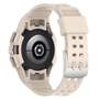F�r Samsung Galaxy Watch 5 40mm Silikon Uhrenarmband mit integriertem Geh�use Creme Ersatz Armband Smart Uhr