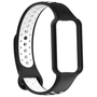 F�r Amazfit Band 7 Zweifarbiges Silikon Sport Armband Schwarz / Wei� Ersatz Armband Smart Uhr