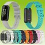 F�r Fitbit Inspire 3 Einfarbiges Silikon Uhrenarmband Ersatz Armband Smart Uhr Smart Watch Sportband atmungsaktiv 