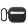 AMG Apple AirPods 3 Cover Leder Schutzh�lle Case Cover Tasche Etui Schwarz