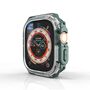 F�r Apple Watch Ultra 1 + 2 49mm Uhr Geh�use Silikon Schutz H�lle Gr�n