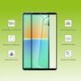 F�r Sony Xperia 10 V 5. Generation 2x 3D Premium 0,3 mm H9 Hart Glas Schwarz Folie Schutz H�lle Zubeh�r Neu