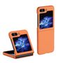 F�r Samsung Galaxy Z Flip5 5G Skin Orange Schutz Case Handy Tasche 