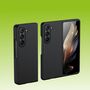 F�r Samsung Galaxy Z Fold5 5G Skin Schwarz Schutz Case Handy Tasche  
