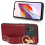 F�r Xiaomi Redmi 12C Handy H�lle Tasche TPU mit Armband / Ringhalter 