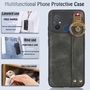 F�r Xiaomi Redmi 12C Handy H�lle Tasche TPU mit Armband / Ringhalter 