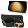 F�r Samsung Galaxy S23 Handy Tasche H�lle mit Armbandhalter /Ringalter