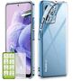 F�r Xiaomi Redmi 12 Silikoncase TPU Transparent + 0,26 H9 Glas Handy Tasche H�lle Schutz Cover
