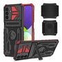 F�r Samsung Galaxy A54 5G Shockproof Armor H�lle mit Armband Schutz Rot 