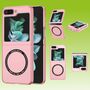 F�r Samsung Galaxy Z Flip5 5G Magnet Magsafe Handy H�lle Etuis Pink