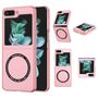 F�r Samsung Galaxy Z Flip5 5G Magnet Magsafe Handy H�lle Etuis Pink