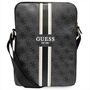Guess Universell bis 10 Tablet Tasche 4G Stripes Tablet Bag Schwarz