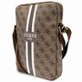 Guess Universell bis 10 Tablet Tasche 4G Stripes Tablet Bag Braun
