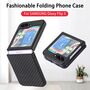 F�r Samsung Galaxy Z Flip5 5G Carbon Handy Tasche H�lle Cover Etui Neu
