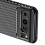 F�r Google Pixel 8 Pro Schockfeste Carbon TPU Handy Tasche Schwarz
