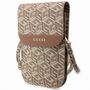 Guess Universell Handy Tasche Umh�ngetasche GCube Stripe Braun