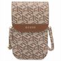 Guess Universell Handy Tasche Umh�ngetasche GCube Stripe Braun